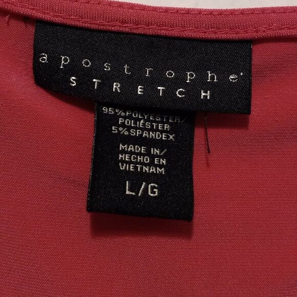 Apostrophe' Stretch Pink Embellished Top - Picture 2 of 6